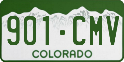 CO license plate 901CMV