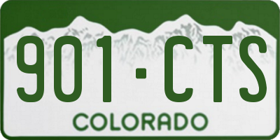 CO license plate 901CTS