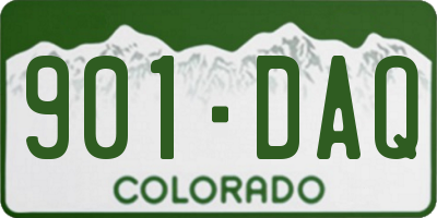 CO license plate 901DAQ
