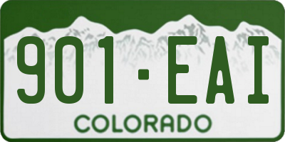CO license plate 901EAI