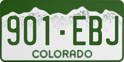 CO license plate 901EBJ