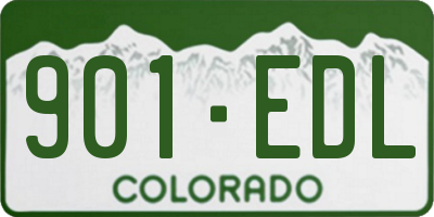 CO license plate 901EDL