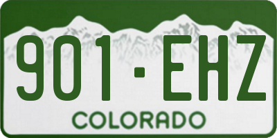 CO license plate 901EHZ