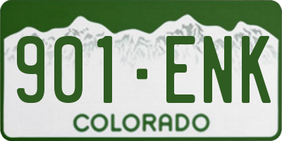 CO license plate 901ENK