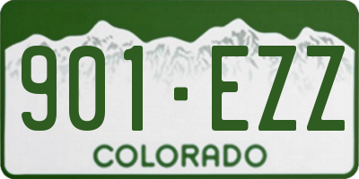 CO license plate 901EZZ