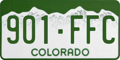 CO license plate 901FFC