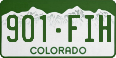 CO license plate 901FIH