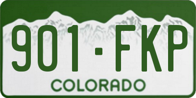 CO license plate 901FKP