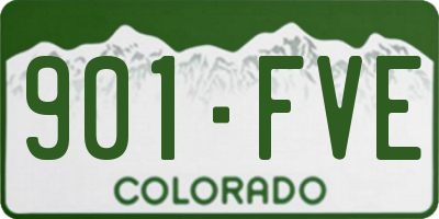 CO license plate 901FVE