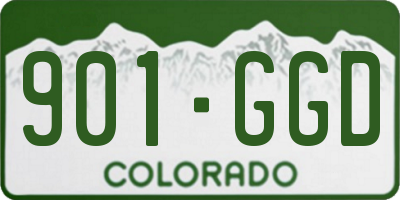 CO license plate 901GGD