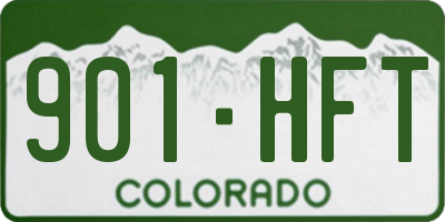 CO license plate 901HFT