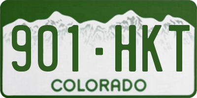 CO license plate 901HKT