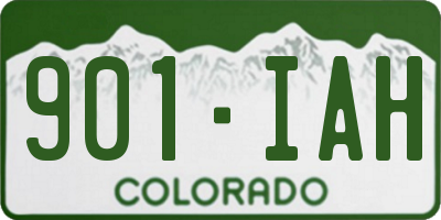 CO license plate 901IAH