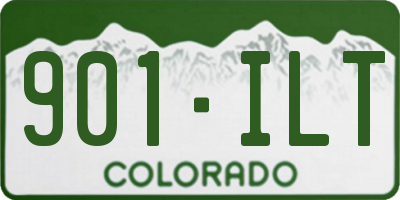 CO license plate 901ILT