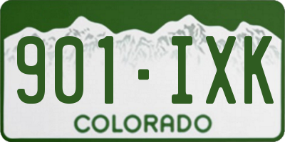 CO license plate 901IXK