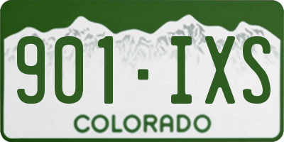 CO license plate 901IXS