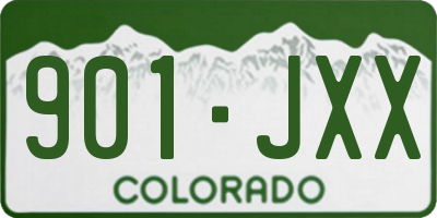 CO license plate 901JXX