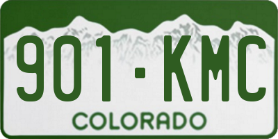 CO license plate 901KMC