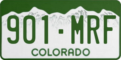 CO license plate 901MRF