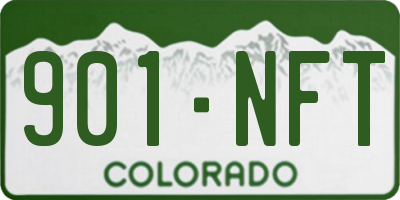CO license plate 901NFT