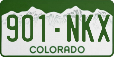 CO license plate 901NKX