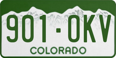 CO license plate 901OKV