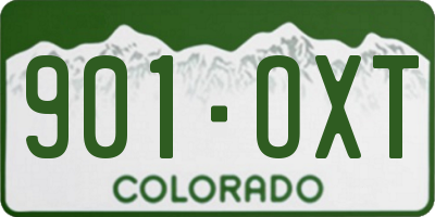 CO license plate 901OXT