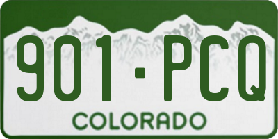 CO license plate 901PCQ