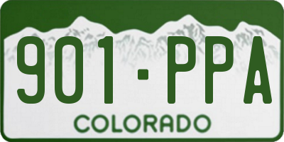 CO license plate 901PPA