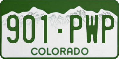 CO license plate 901PWP