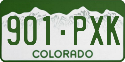 CO license plate 901PXK