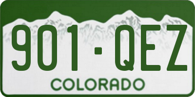 CO license plate 901QEZ