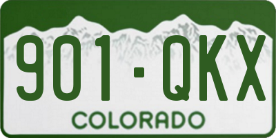 CO license plate 901QKX