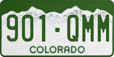 CO license plate 901QMM