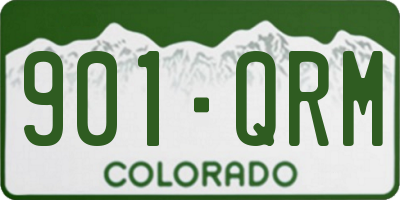 CO license plate 901QRM