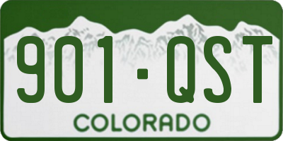 CO license plate 901QST