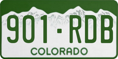 CO license plate 901RDB