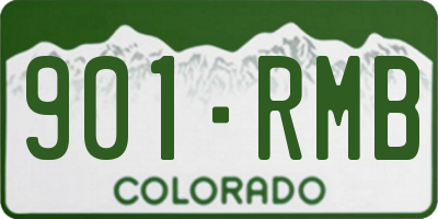 CO license plate 901RMB
