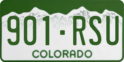CO license plate 901RSU