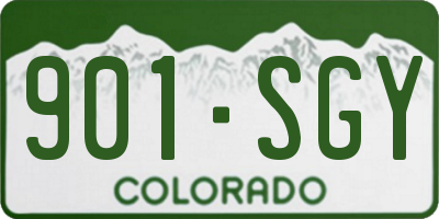 CO license plate 901SGY