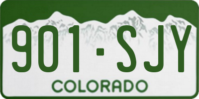 CO license plate 901SJY