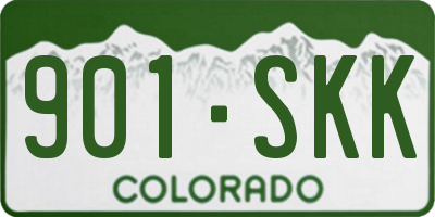 CO license plate 901SKK