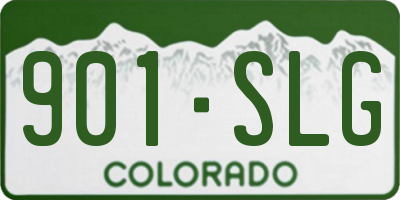 CO license plate 901SLG
