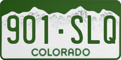 CO license plate 901SLQ