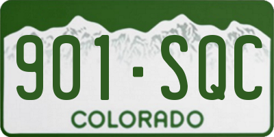 CO license plate 901SQC