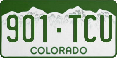 CO license plate 901TCU