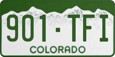 CO license plate 901TFI