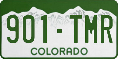 CO license plate 901TMR