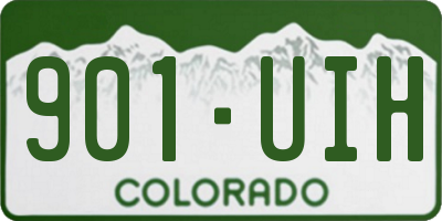 CO license plate 901UIH