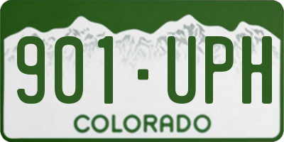 CO license plate 901UPH